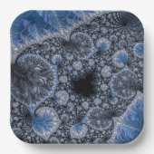 Assiettes En Carton Bleus Abstract (Recto)