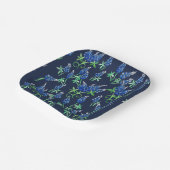 Assiettes En Carton Bleus du Texas Floral Blue (Angulaire)