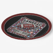 Assiettes En Carton Bling Football Party Big Game Bowl Gameday Ticket (Angle)
