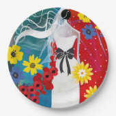 Assiettes En Carton Bliss nuptiaux (Devant)