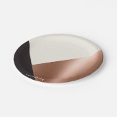 Assiettes En Carton Bloc abstrait géométrique de couleur (Angle)