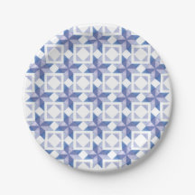 Bloc de patchwork bleu