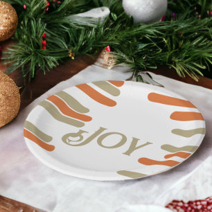 Assiettes En Carton Bloc moderne Joie Noël