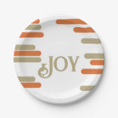 Assiettes En Carton Bloc moderne Joie Noël (Devant)