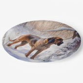 Assiettes En Carton Bloodhof Laisser Neige Noël (Angle)