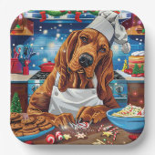 Assiettes En Carton Bloodhound Holiday Baking : Noël festif (Recto)