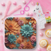 Assiettes en carton Blooming Blossom (Fête)