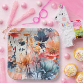 Assiettes en carton Blooming Charm (Fête)