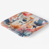 Assiettes en carton Blooming Charm (Angulaire)