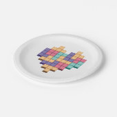 Assiettes En Carton Bloquer le style du coeur du jeu (Angle)