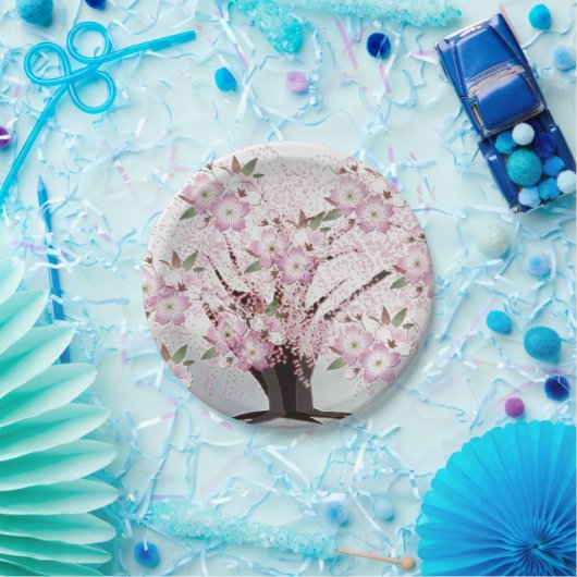 Assiettes En Carton Blossoms Origami Blanc MARIAGE Artisanat ANNIVERSA (Fête)