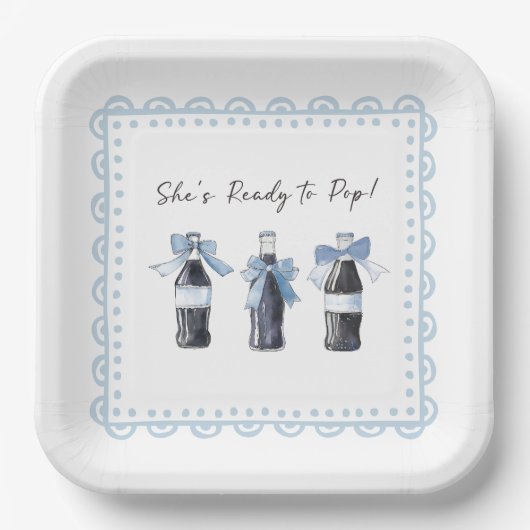 Assiettes En Carton Blue Baby Soda Ready to POP (Recto)