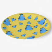 Assiettes En Carton Blue Bird for Kids par storeman. (Angle)