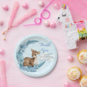 Assiettes En Carton Blue Brown Petit Bambi Nuage de poussière Nuage An (Fête)