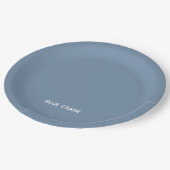 Assiettes En Carton Blue Crane bleu color (Angle)