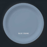 Assiettes En Carton Blue Crane bleu color<br><div class="desc">Blue Crane bleu color</div>