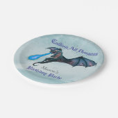 Assiettes En Carton Blue Dragon fête d'anniversaire (Angle)