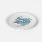 Assiettes En Carton Blue Gator Boys fête d'anniversaire (Angle)