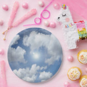 Assiettes En Carton Blue Heaven Nuages + vos idées (Fête)