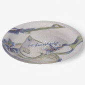 ASSIETTES EN CARTON BLUE IRIS TEACUP MONOGRAM PARTI (Angle)