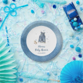 Assiettes En Carton Blue Jean Baby Shower (Fête)