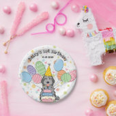 Assiettes En Carton Blue Merle Cockapoo Cavapoo Chien Anniversaire (Fête)