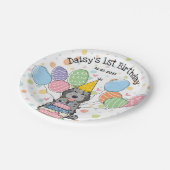 Assiettes En Carton Blue Merle Cockapoo Cavapoo Chien Anniversaire (Angle)