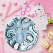 Assiettes En Carton Blue Octopus Ink & Marker (Fête)