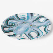 Assiettes En Carton Blue Octopus Ink & Marker (Angle)