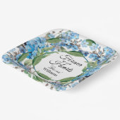 Assiettes En Carton Blue Oubliez Moi Pas Fleurs Funérailles (Angulaire)