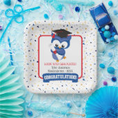 Assiettes En Carton Blue Owl Kindergarten Graduation (Fête)