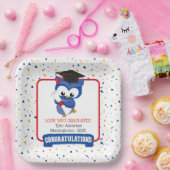 Assiettes En Carton Blue Owl Kindergarten Graduation (Fête)