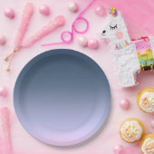 Assiettes En Carton Blue-pink ombre (Fête)