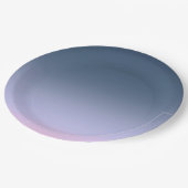 Assiettes En Carton Blue-pink ombre (Angle)
