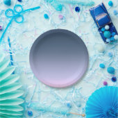 Assiettes En Carton Blue-pink ombre (Fête)