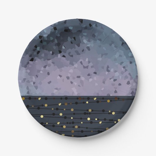 Assiettes En Carton Blue purple (Devant)