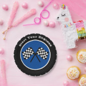 Assiettes En Carton Blue Start Your Engines Racing Pneus (Fête)