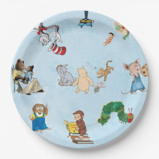 Assiettes En Carton Blue Storybook Themed Paper Plate
