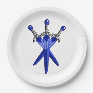 Assiettes En Carton Blue Sword Party Paper Plate