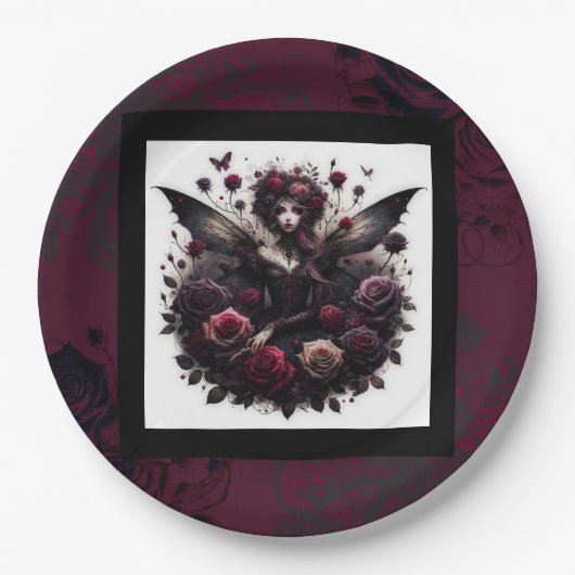 Assiettes En Carton Blue Turquoise Or Agate moderne Glam Mariage éléga (Devant)