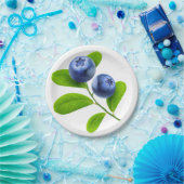 Assiettes En Carton Blueberges (Fête)