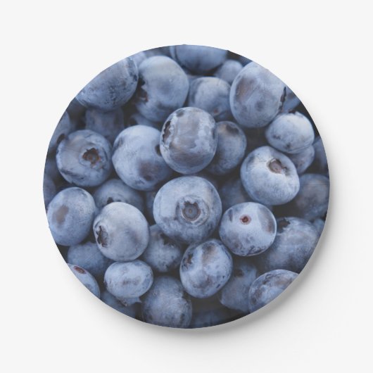 Assiettes En Carton Blueberges (Devant)