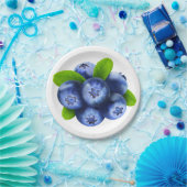 Assiettes En Carton Blueberges (Fête)