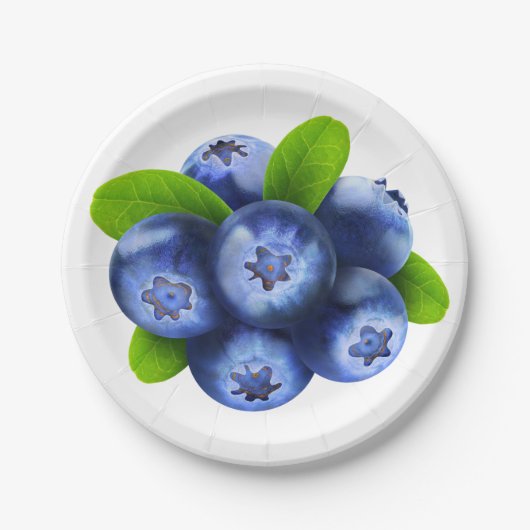 Assiettes En Carton Blueberges (Devant)