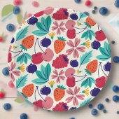 Assiettes En Carton Blueberries fraises Berry doux Anniversaire