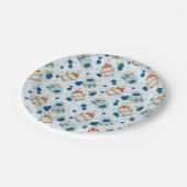 Assiettes En Carton Blueberry Cupcake fête d'anniversaire (Angle)