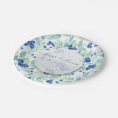Assiettes En Carton Blueberry Midsummer Rustic Mariage (Angle)