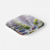 Assiettes En Carton Bluebird chante sur une vigne (Angulaire)