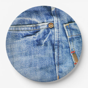 ASSIETTES EN CARTON BLUES-JEAN
