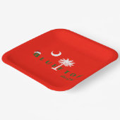 Assiettes En Carton Bluffton État d'esprit Noël Vacances Rouge Vert (Angulaire)